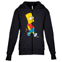 The Simpsons Bart Simpson With Slingshot Tank Top Youth Zipper Hoodie | Artistshot