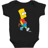 The Simpsons Bart Simpson With Slingshot Tank Top Baby Bodysuit | Artistshot