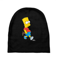 The Simpsons Bart Simpson With Slingshot Tank Top Baby Beanies | Artistshot