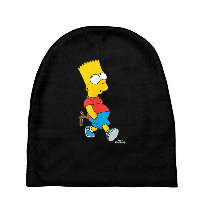 The Simpsons Bart Simpson With Slingshot Tank Top Baby Beanies | Artistshot