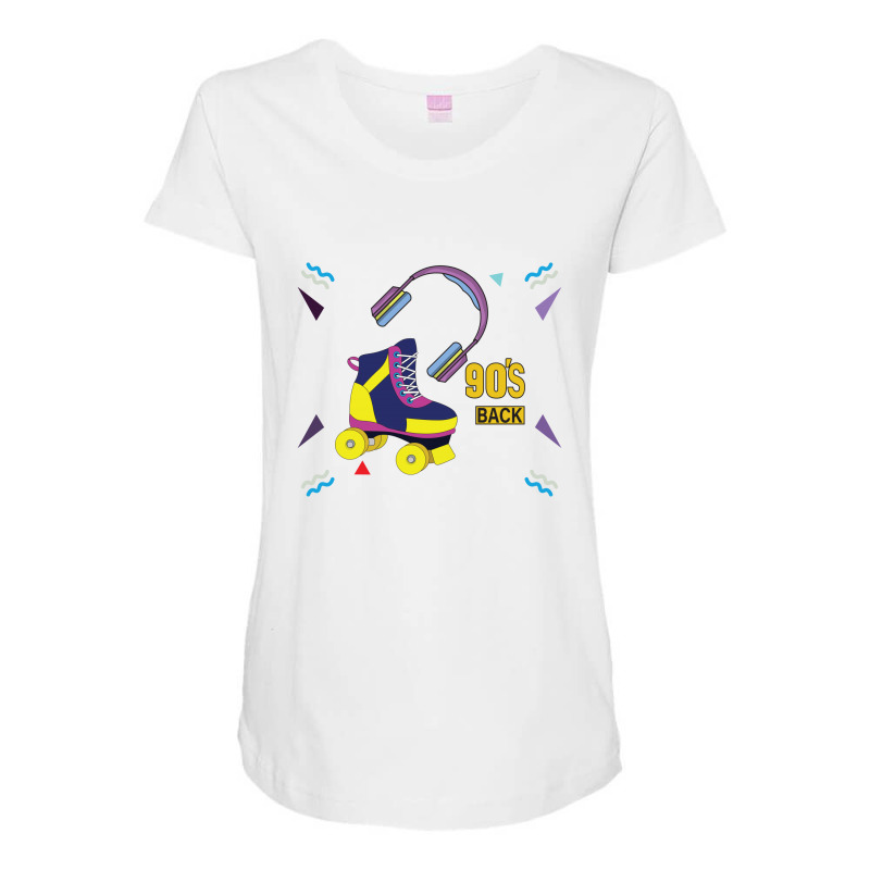 Back To 90's Maternity Scoop Neck T-shirt by EmarDesign | Artistshot