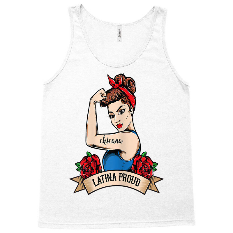 Womens Chicana Latinx Latina Proud Gift For Latina Regalo Novia T Shir Tank Top by cm-arts | Artistshot