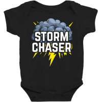 Storm Chaser Thunder Lightning Weather Meteorologist Long Sleeve T Shi Baby Bodysuit | Artistshot