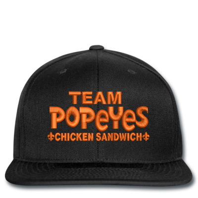 Team Popeyes Embroidered Hat Snapback Designed By Madhatter