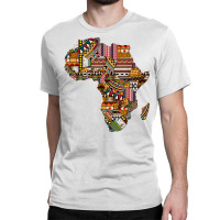 Love African Pride Traditional Ethnic Pattern Africa Map T Shirt Classic T-shirt | Artistshot