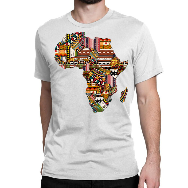 Love African Pride Traditional Ethnic Pattern Africa Map T Shirt Classic T-shirt by cm-arts | Artistshot