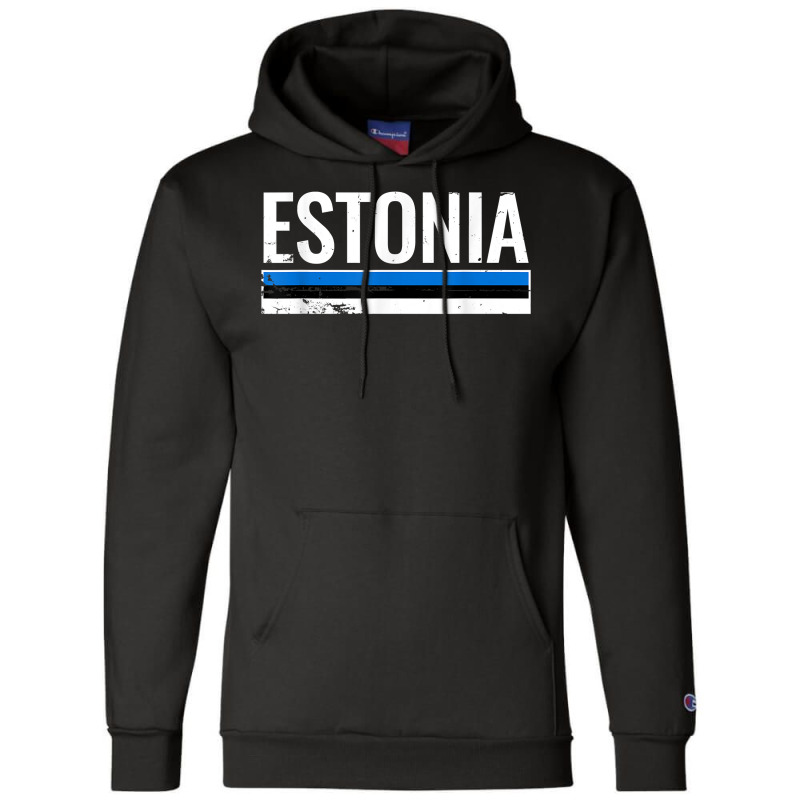 Estonia Proud Estonian Flag T Shirt Champion Hoodie | Artistshot