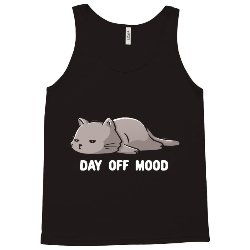 Day Off Mood Cute Lazy Cat Gift-8hnrd Tank Top by cm-arts | Artistshot