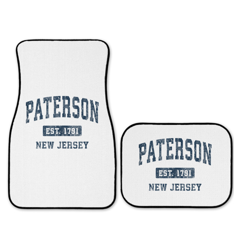 Paterson New Jersey Nj Vintage Athletic Sports Design Tank Top Full Set Car Mats | Artistshot