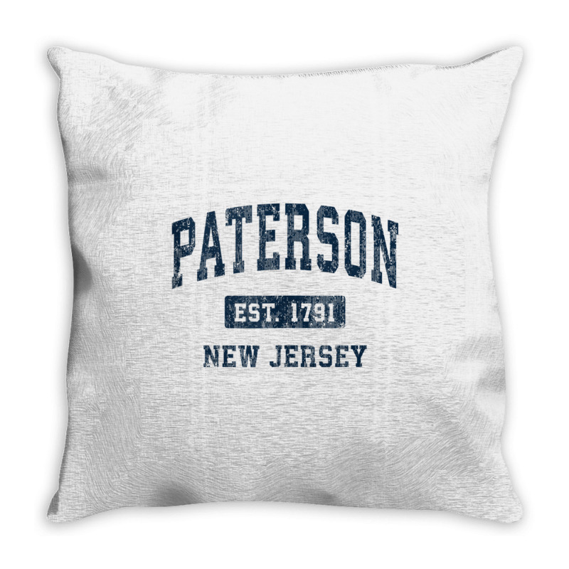 Paterson New Jersey Nj Vintage Athletic Sports Design Tank Top Throw Pillow | Artistshot