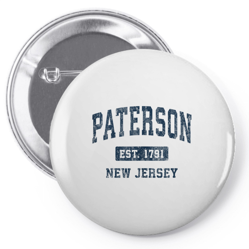 Paterson New Jersey Nj Vintage Athletic Sports Design Tank Top Pin-back Button | Artistshot