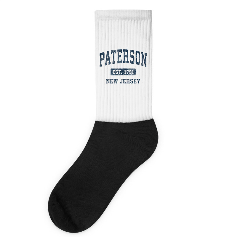 Paterson New Jersey Nj Vintage Athletic Sports Design Tank Top Socks | Artistshot