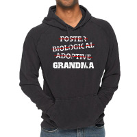 Biological Adoptive Foster Grandma Adoption Family Gift Vintage Hoodie | Artistshot