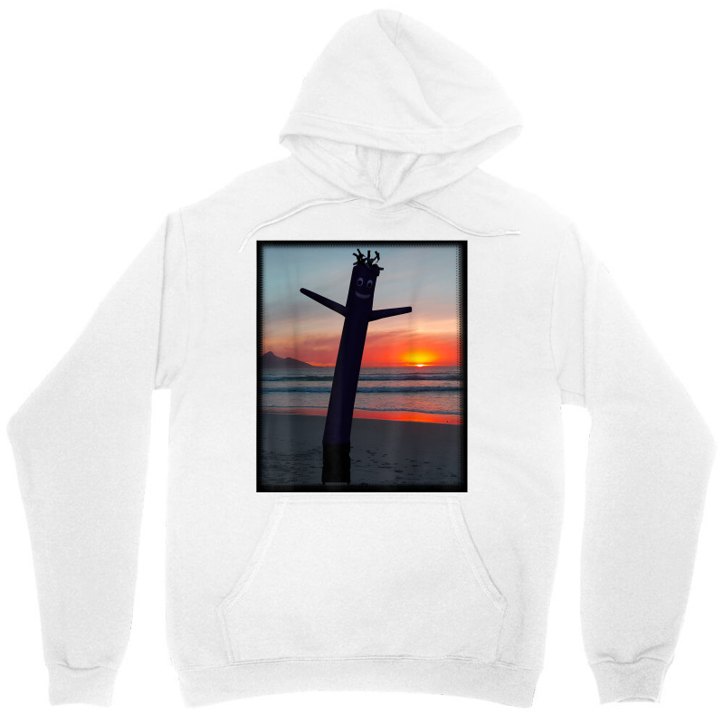 Sunset Wacky Waving Inflatable Tube Man Air Dancer Unisex Hoodie by cm-arts | Artistshot