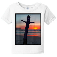 Sunset Wacky Waving Inflatable Tube Man Air Dancer Baby Tee | Artistshot