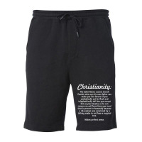 Christianity Religion Atheist Agnostic Atheism T Shirt Fleece Short | Artistshot