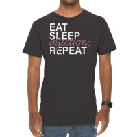 Vintage Eat Sleep Injections Repeat Med Spa Nurse Injector T Shirt Vintage T-shirt | Artistshot