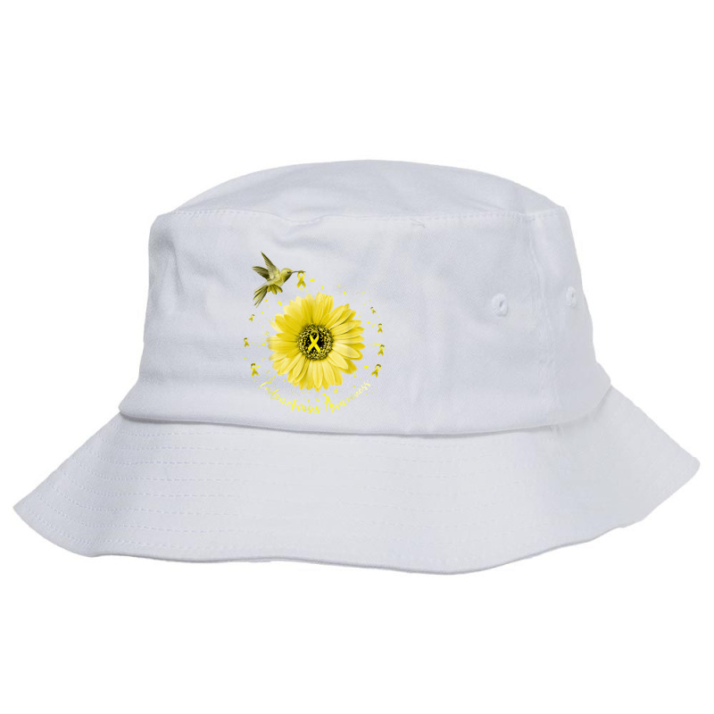 Endometriosis Awareness Warrior Month Yellow Ribbon T Shirt Bucket Hat by cm-arts | Artistshot