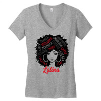 Empowered Latina Tee Educated Spanish Wording Tee Latina Af T Shirt Women's V-neck T-shirt | Artistshot