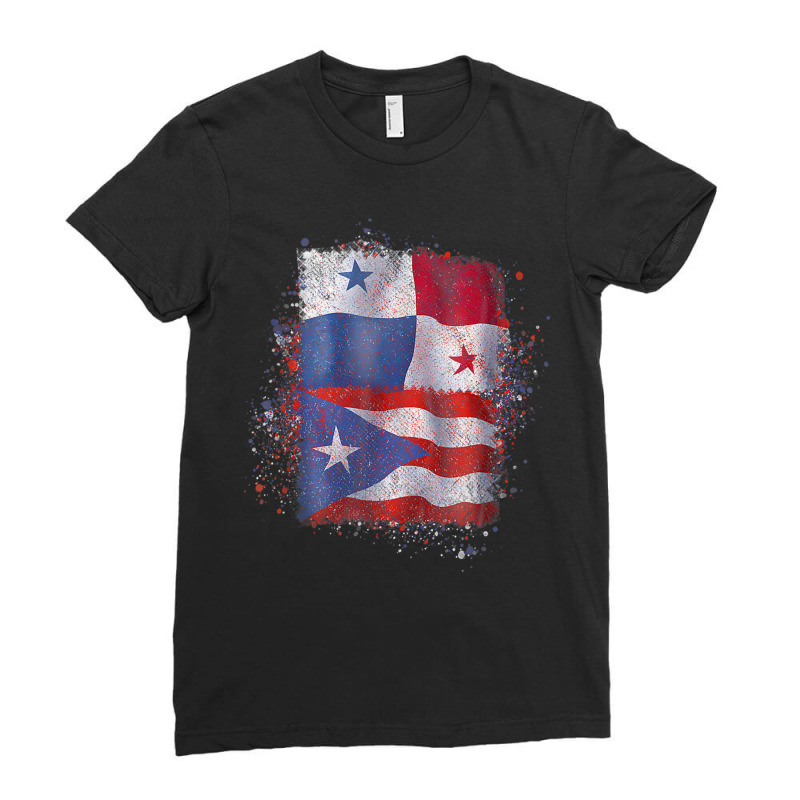 Puerto Rican Panamanian Love Tank Top Ladies Fitted T-Shirt by cm-arts | Artistshot