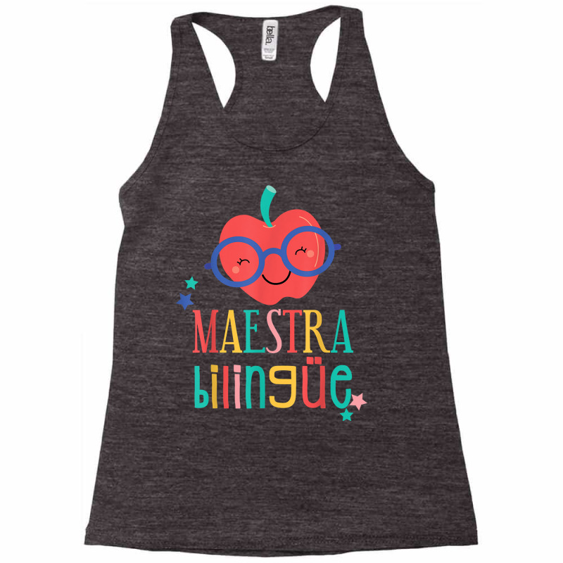 Cute Maestra Bilingue Bilingual Teacher T Shirt Racerback Tank by gypijacite3 | Artistshot