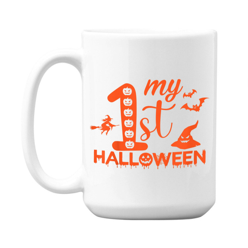 Kids Funny My First Halloween Matching Family Halloween Costume 15 Oz Coffee Mug | Artistshot