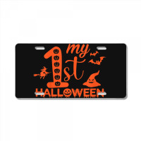 Kids Funny My First Halloween Matching Family Halloween Costume License Plate | Artistshot