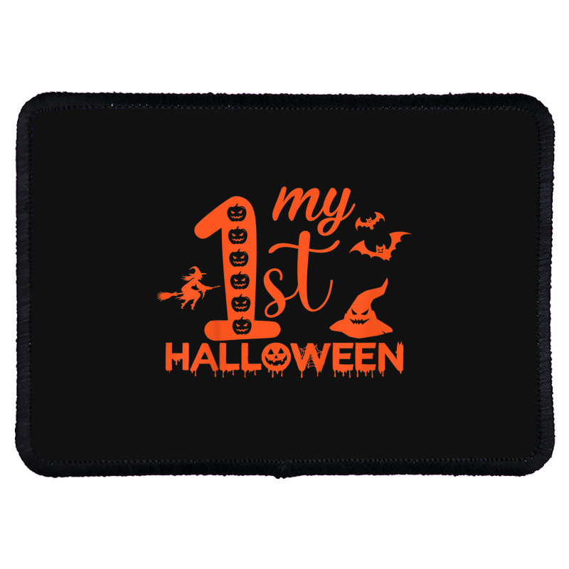 Kids Funny My First Halloween Matching Family Halloween Costume Rectangle Patch | Artistshot