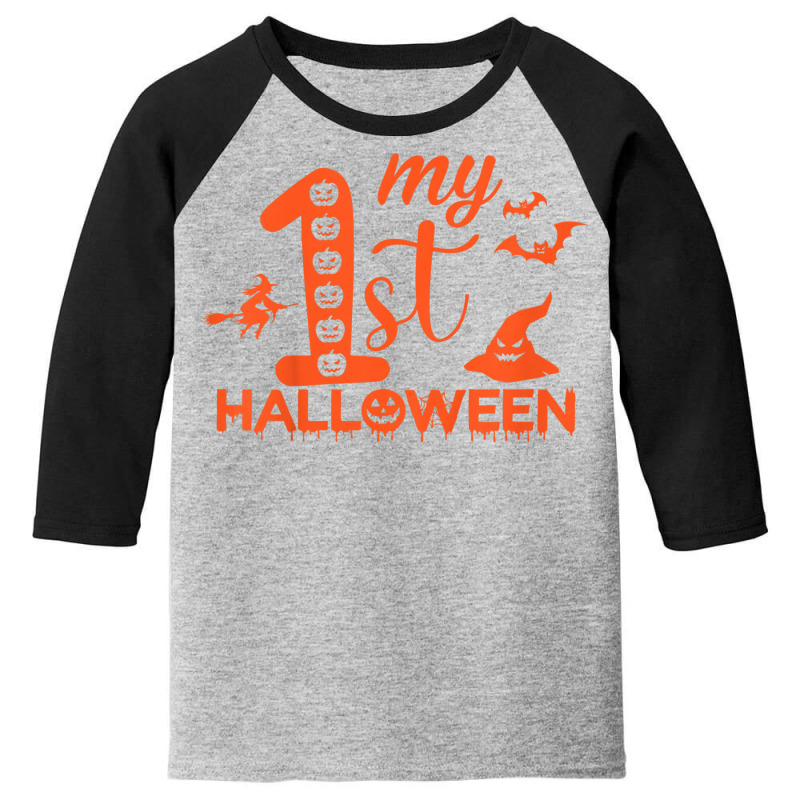 Kids Funny My First Halloween Matching Family Halloween Costume Youth 3/4 Sleeve | Artistshot