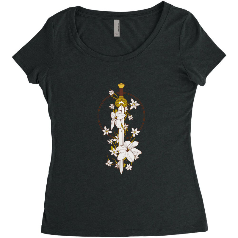 Petals On The Burial Mounds Women's Triblend Scoop T-shirt by cm-arts | Artistshot