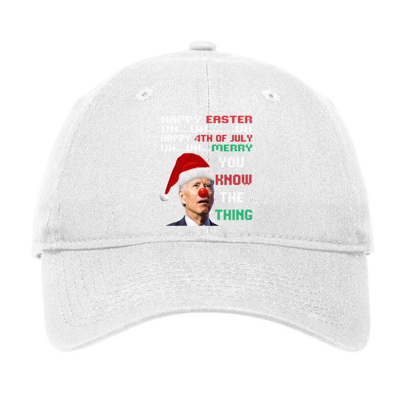 Joe Biden Ugly Christmas Sweater For Men & Women Funny Ugly Sweatshirt Adjustable Cap | Artistshot