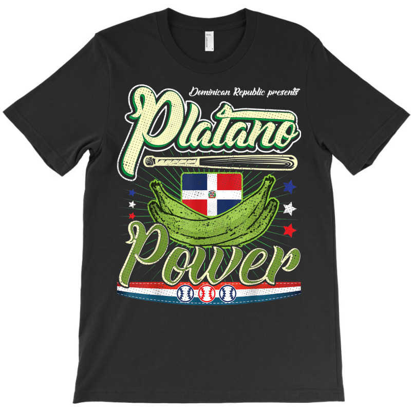 Dominican Republic Platano Power Baseball Dr Flag T Shirt T-shirt | Artistshot