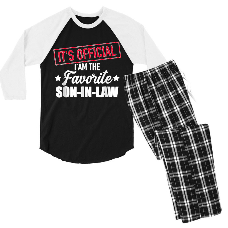 Favorite Son In Law From Mother In Law Or Father In Law Men's 3/4 Sleeve Pajama Set | Artistshot