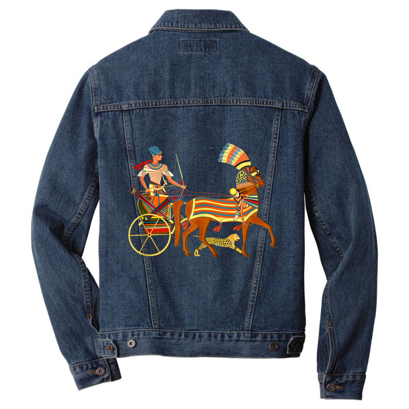 Ramesses Ii On An Egyptian Chariot Tank Top Men Denim Jacket | Artistshot