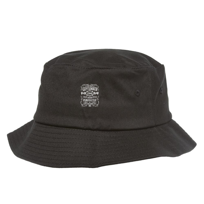 September 1941 The Man Myth Legend 81 Year Old Birthday Bucket Hat | Artistshot