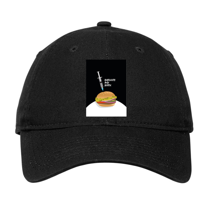 Burgers And Botox Long Adjustable Cap | Artistshot