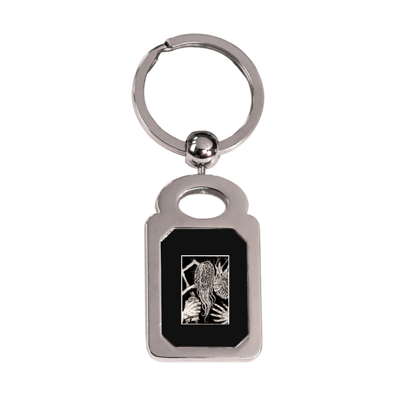 Oh Amygdala Silver Rectangle Keychain | Artistshot