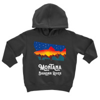 Trout Fly Fishing Bighorn River Montana Mountain Sunset Toddler Hoodie | Artistshot