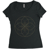 Sacred Geometry Fractal Patterns Art Good Vibe Mantra Om Tank Top Women's Triblend Scoop T-shirt | Artistshot