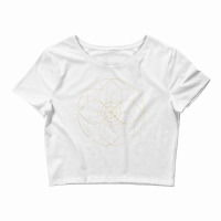 Sacred Geometry Fractal Patterns Art Good Vibe Mantra Om Tank Top Crop Top | Artistshot