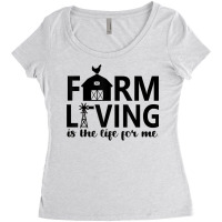 Farm Living Is The Life For Me Inspirational Animal Farm T Shirt Women's Triblend Scoop T-shirt | Artistshot