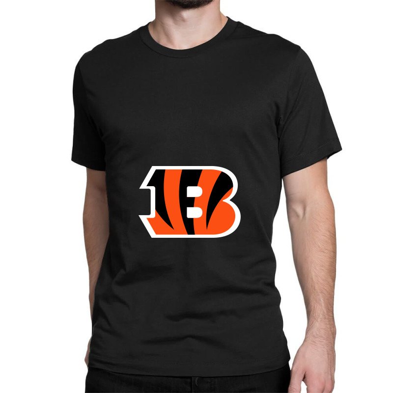 Bengals Football T-Shirt, Minimalist Bengals Football Shirt - Ink