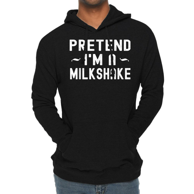 Halloween Milkshake Lazy Costume Pretend I'm A Milkshake T Shirt Lightweight Hoodie by cm-arts | Artistshot