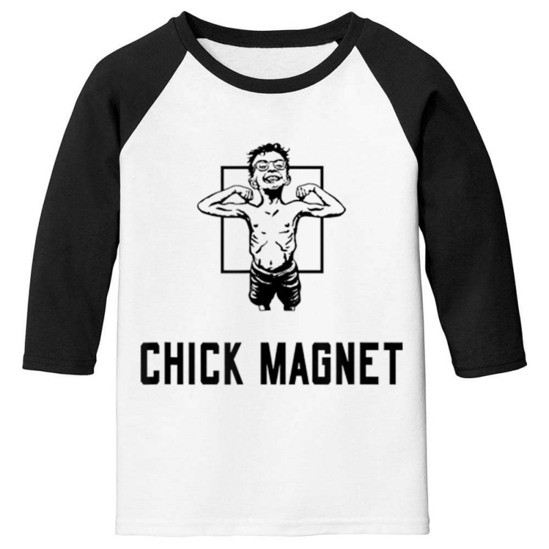 Chick Magnet Funny T Shirt Youth 3/4 Sleeve by cm-arts | Artistshot