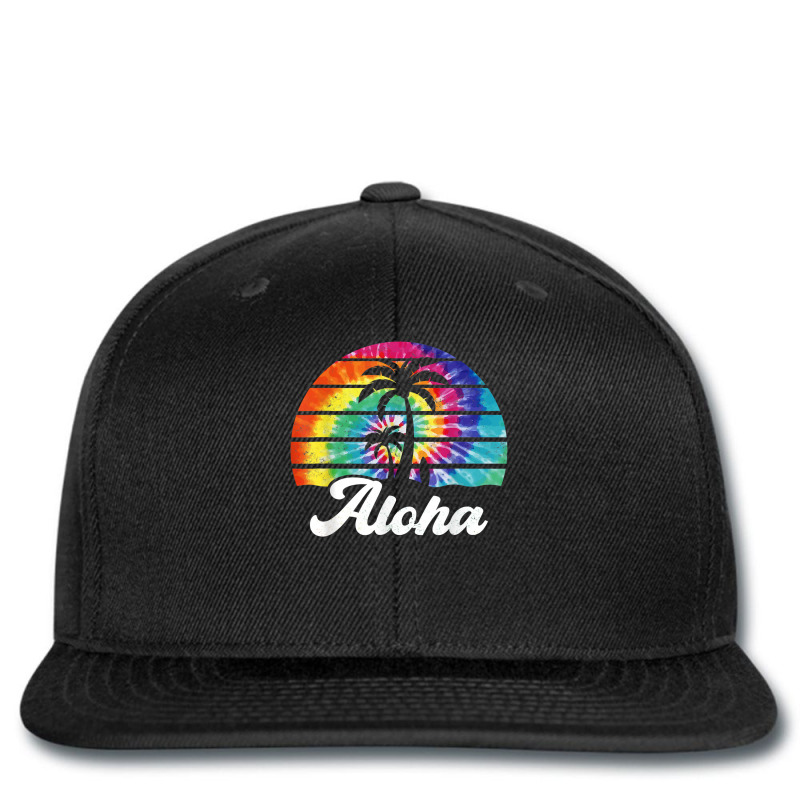 Aloha Hawaii Island Palm Beach Surfboard Surf Tie Dye T Shirt Printed hat by cm-arts | Artistshot