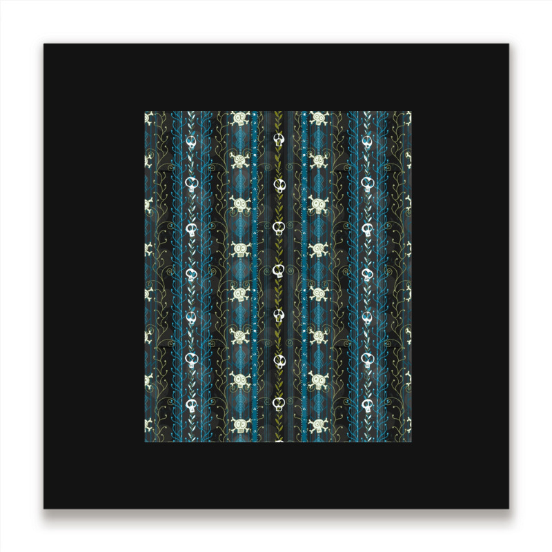 Vines-o-death----aqua- Metal Print Square | Artistshot