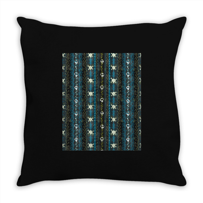 Vines-o-death----aqua- Throw Pillow | Artistshot