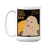 Oppenheim,let_s Get Burgers And Botox 15 Oz Coffee Mug | Artistshot