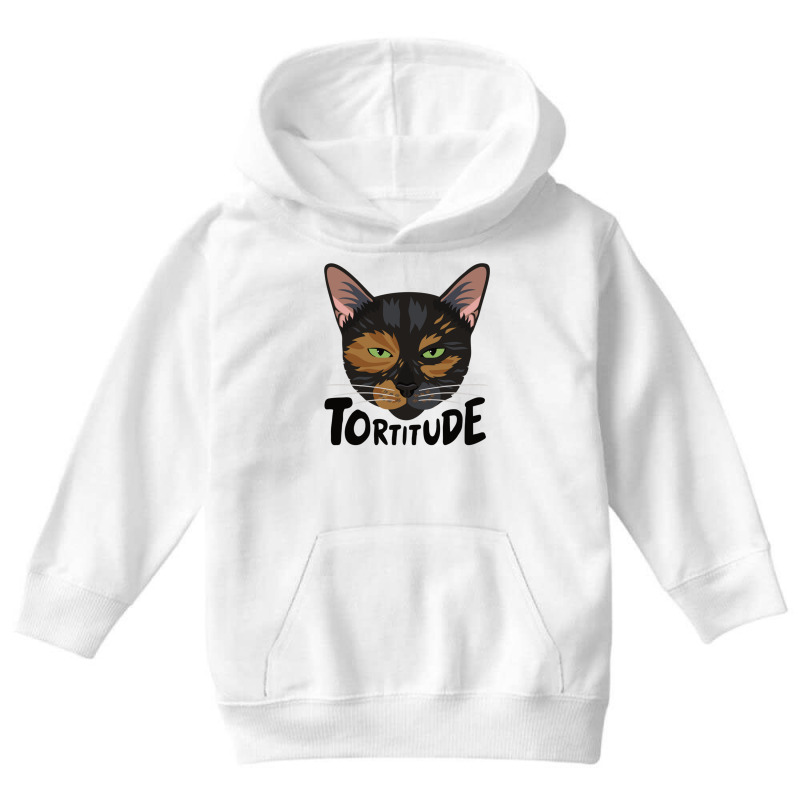 Tortitude Tortoiseshell Cat Sweatshirt Youth Hoodie by fashionsall | Artistshot