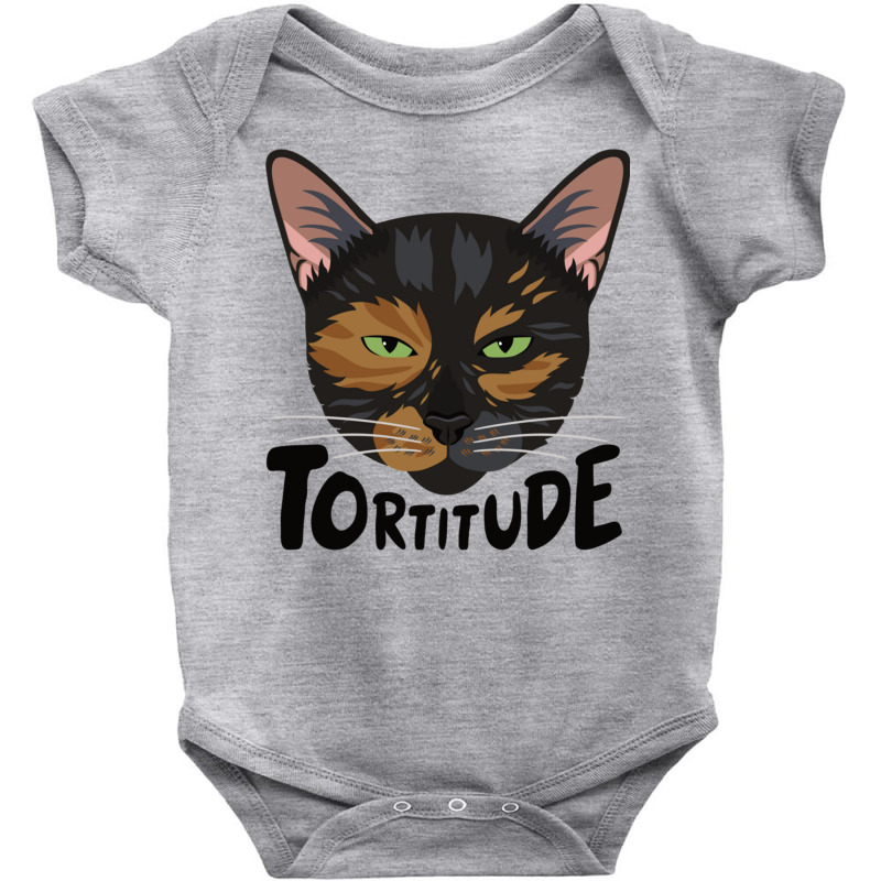 Tortitude Tortoiseshell Cat Sweatshirt Baby Bodysuit by fashionsall | Artistshot